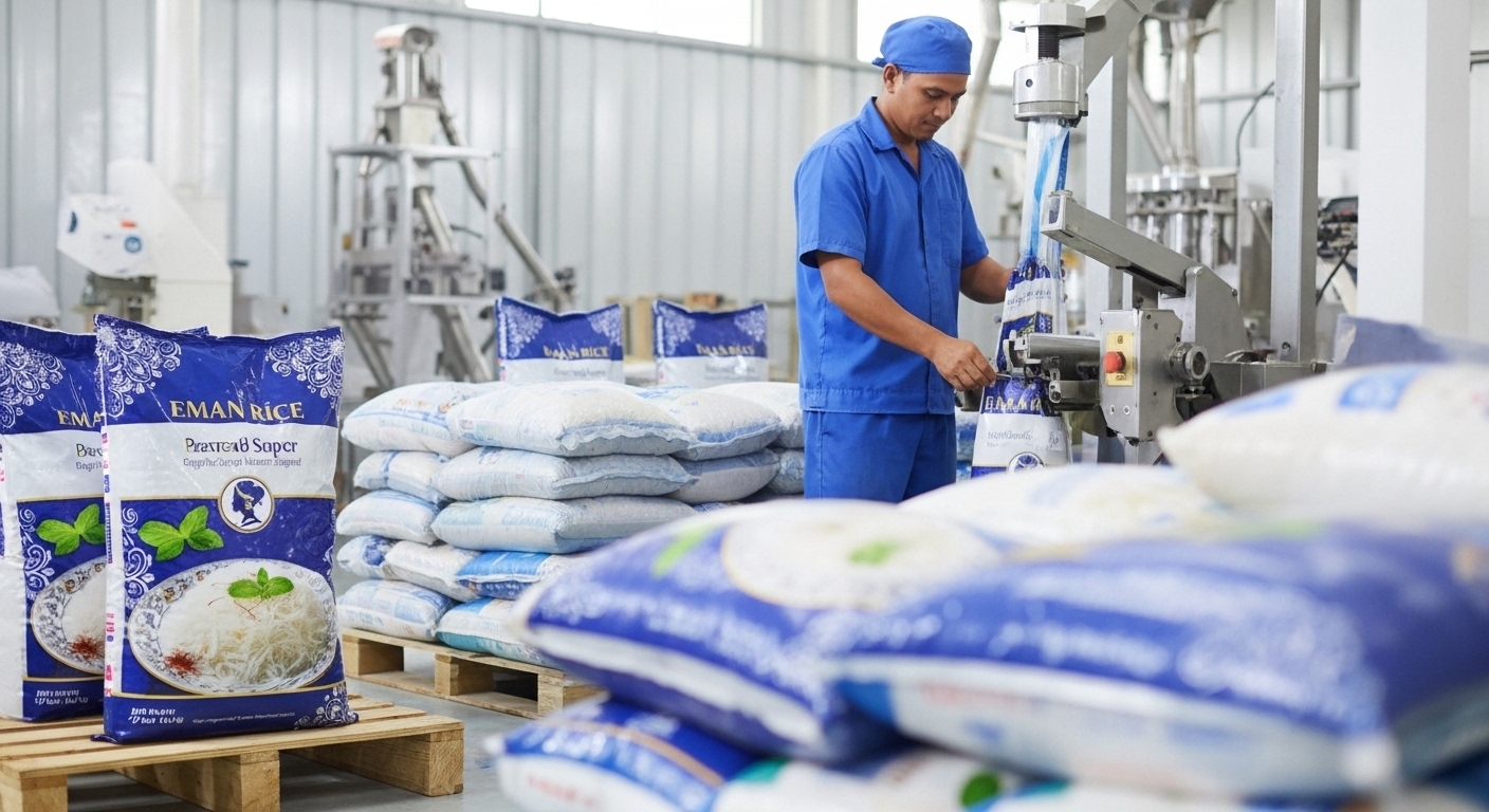 Rice packaging and dispatch process